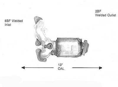 2000 MAZDA MPV Discount Catalytic Converters