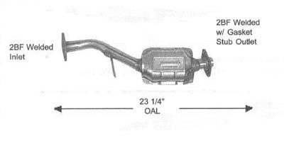 1998 SUBARU IMPREZA Discount Catalytic Converters
