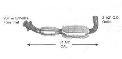 1998 FORD TRUCKS F 250 Discount Catalytic Converters